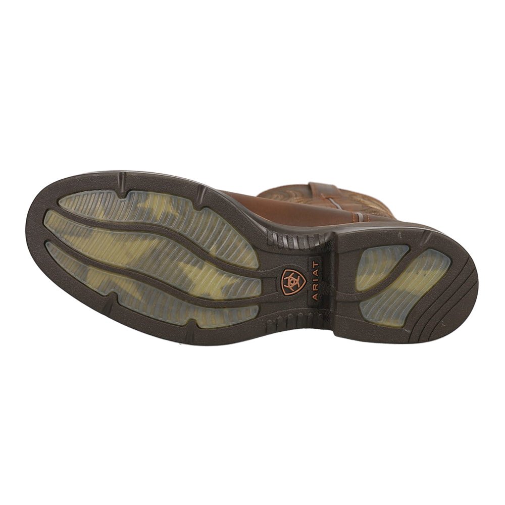 Ridgeback Embroidered Square Toe Pull On Cowboy Boots - SundialRidgeback Embroidered Square Toe Pull On Cowboy Boots
