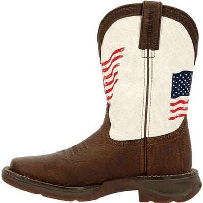 Durango Big Kids Lil' Rebel Distressed Flag Western Boots DBT0234Y