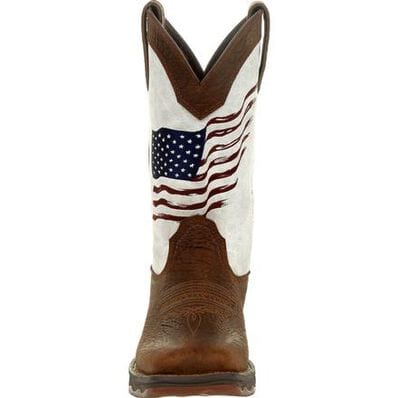 Durango Women's Lady Rebel™ Distressed Flag Embroidered Western Boot DRD0394