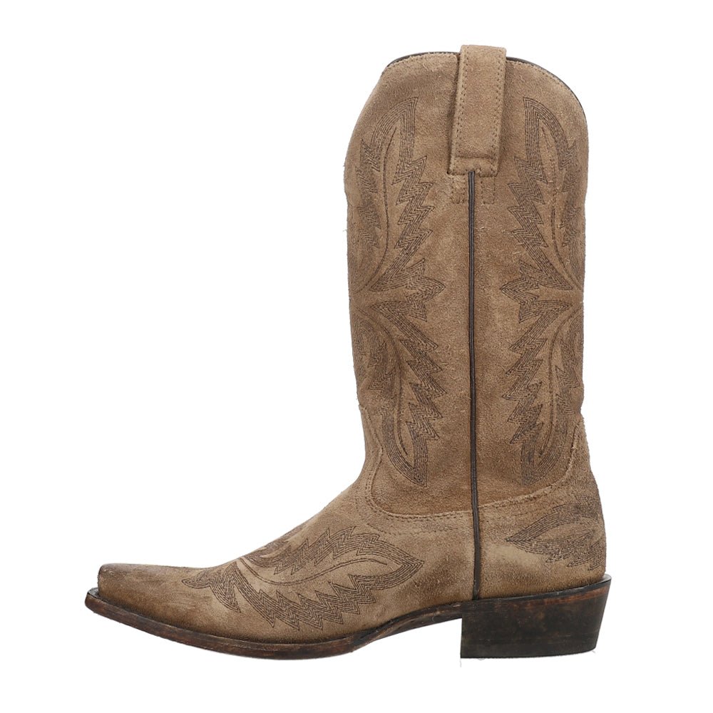 Ryman Embroidered Snip Toe Pull On Cowboy Boots - SundialRyman Embroidered Snip Toe Pull On Cowboy Boots