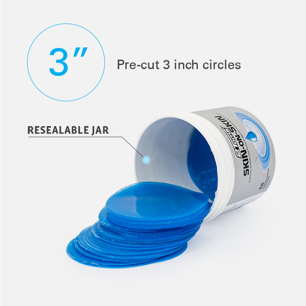 2Toms® Skin-on-Skin® Hydrogel Pads, 3" Circles