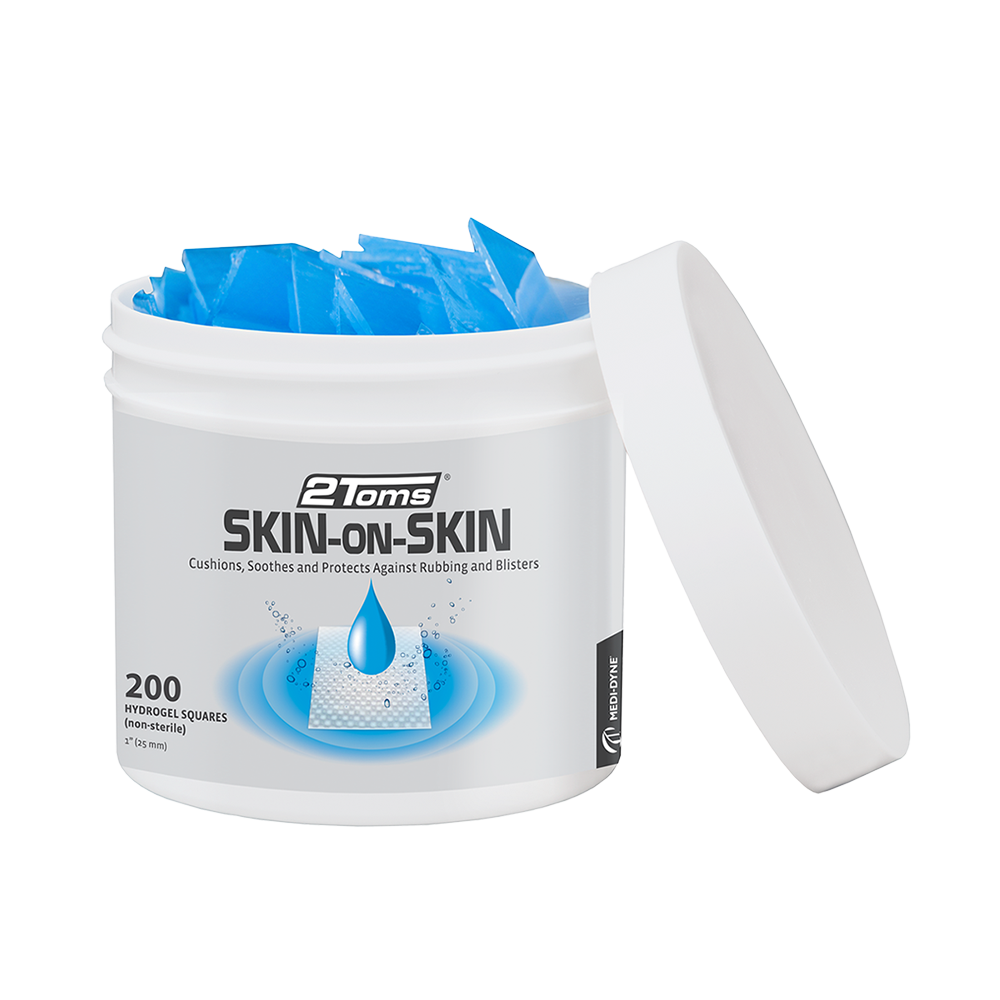 2Toms® Skin-on-Skin® Hydrogel Pads, 1" Squares