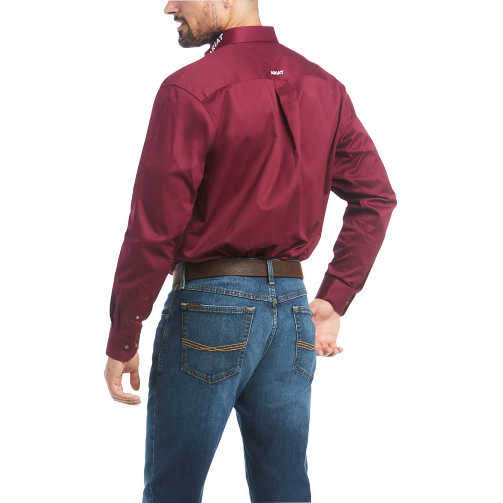 Team Logo Collared Long Sleeve Button Up Shirt - SundialTeam Logo Collared Long Sleeve Button Up Shirt