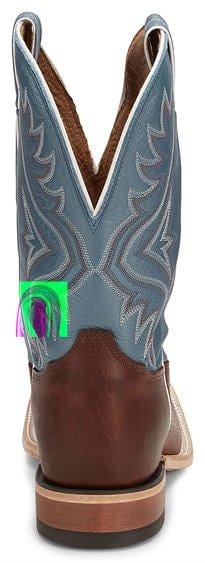 Tony Lama Men's Americana Avett Blue Square Toe Western Boots 7955
