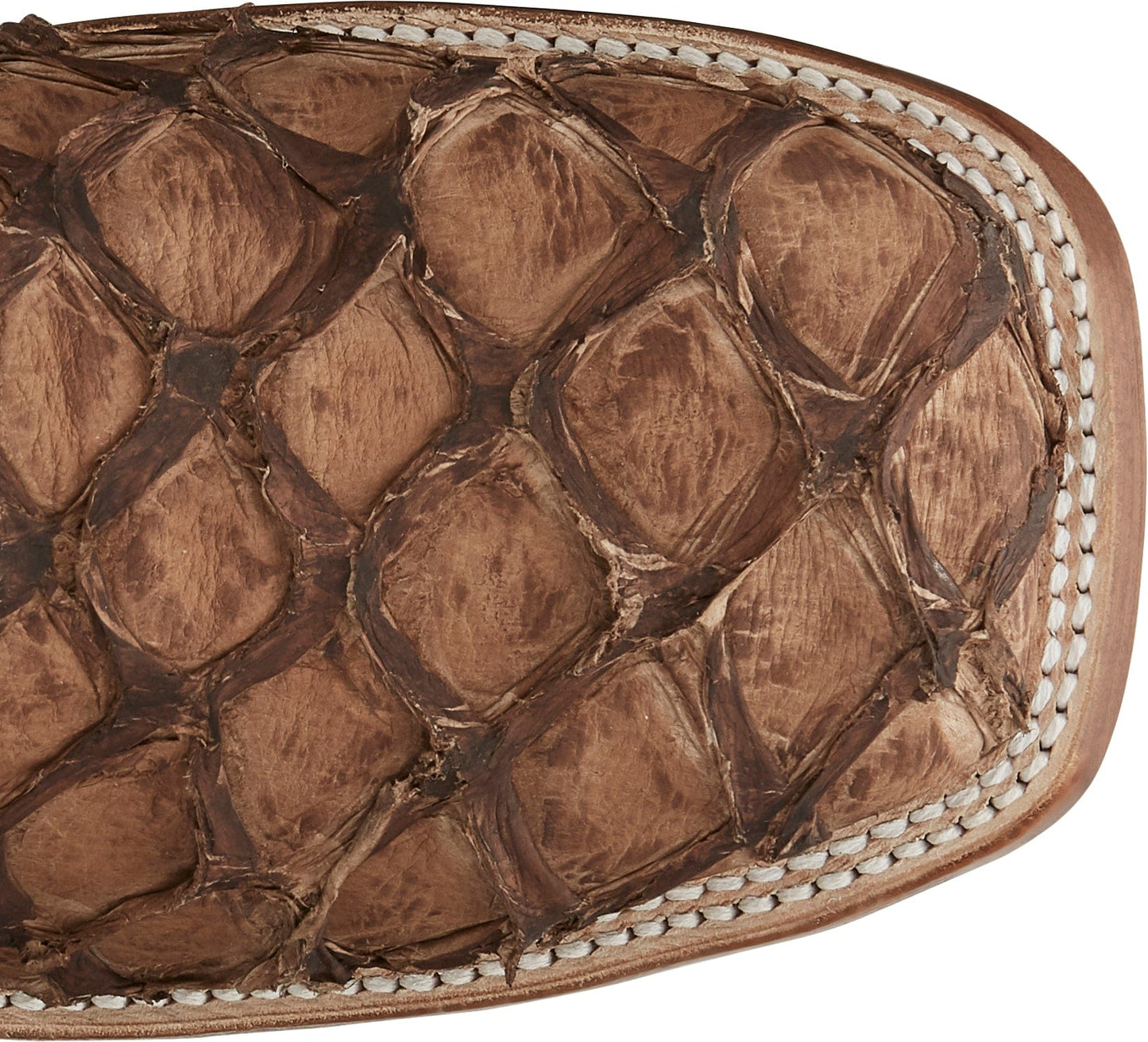 Tony Lama Men's Leviathan Pirarucu Chocolate Exotic Western Boots 6082