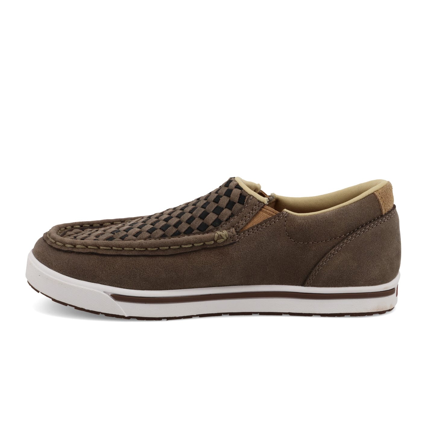 Twisted X Kids Taupe Grey & Black Slip On Kicks Shoe YCA0015