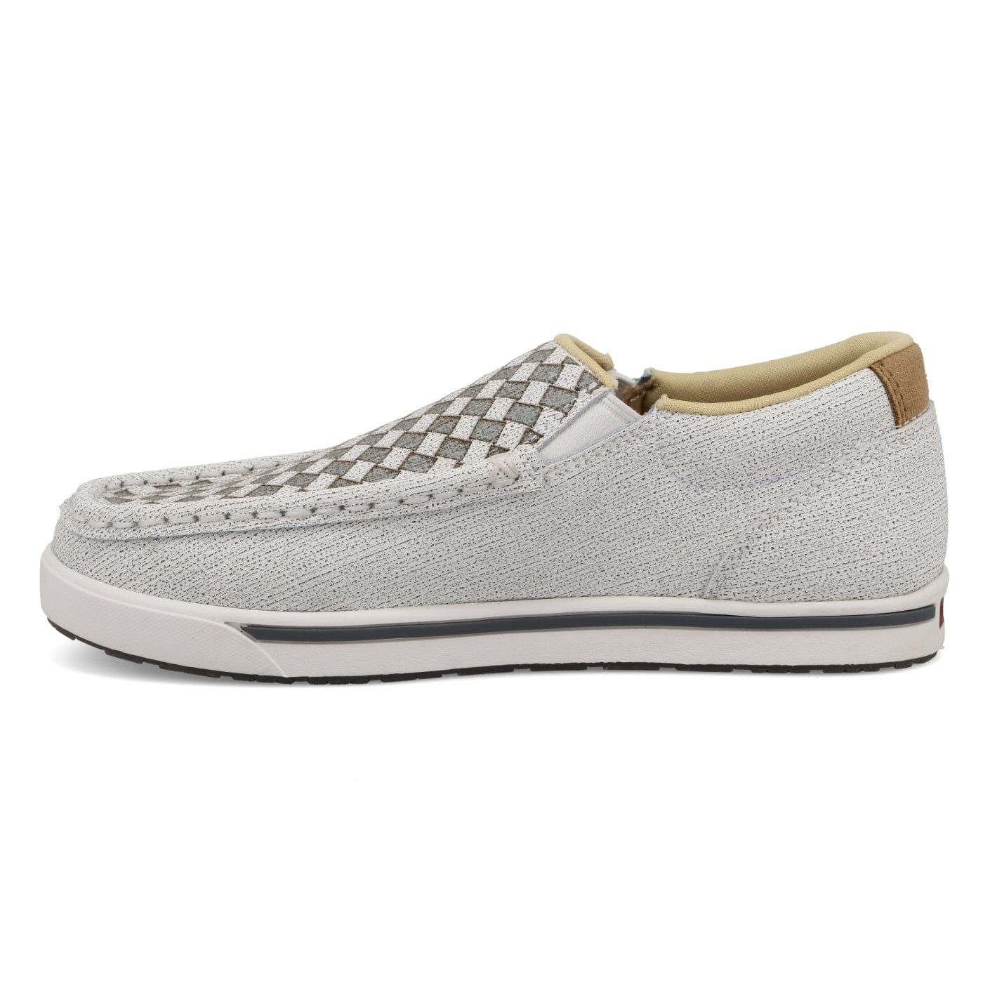 Twisted X Kids White & Grey Slip On Kicks Shoe YCA0022
