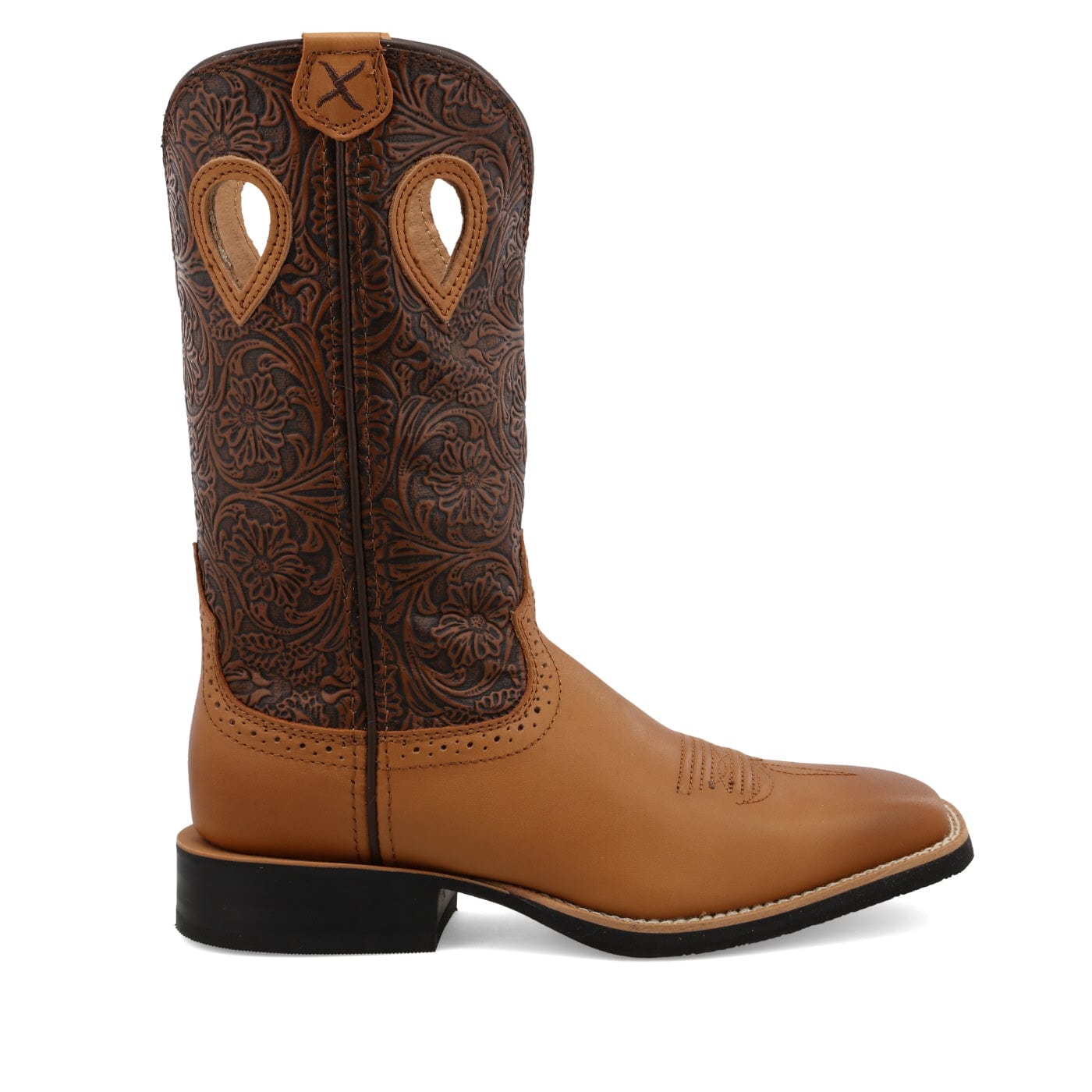 Twisted X Women's Tan & Tooled Ruff Stock Western Boot