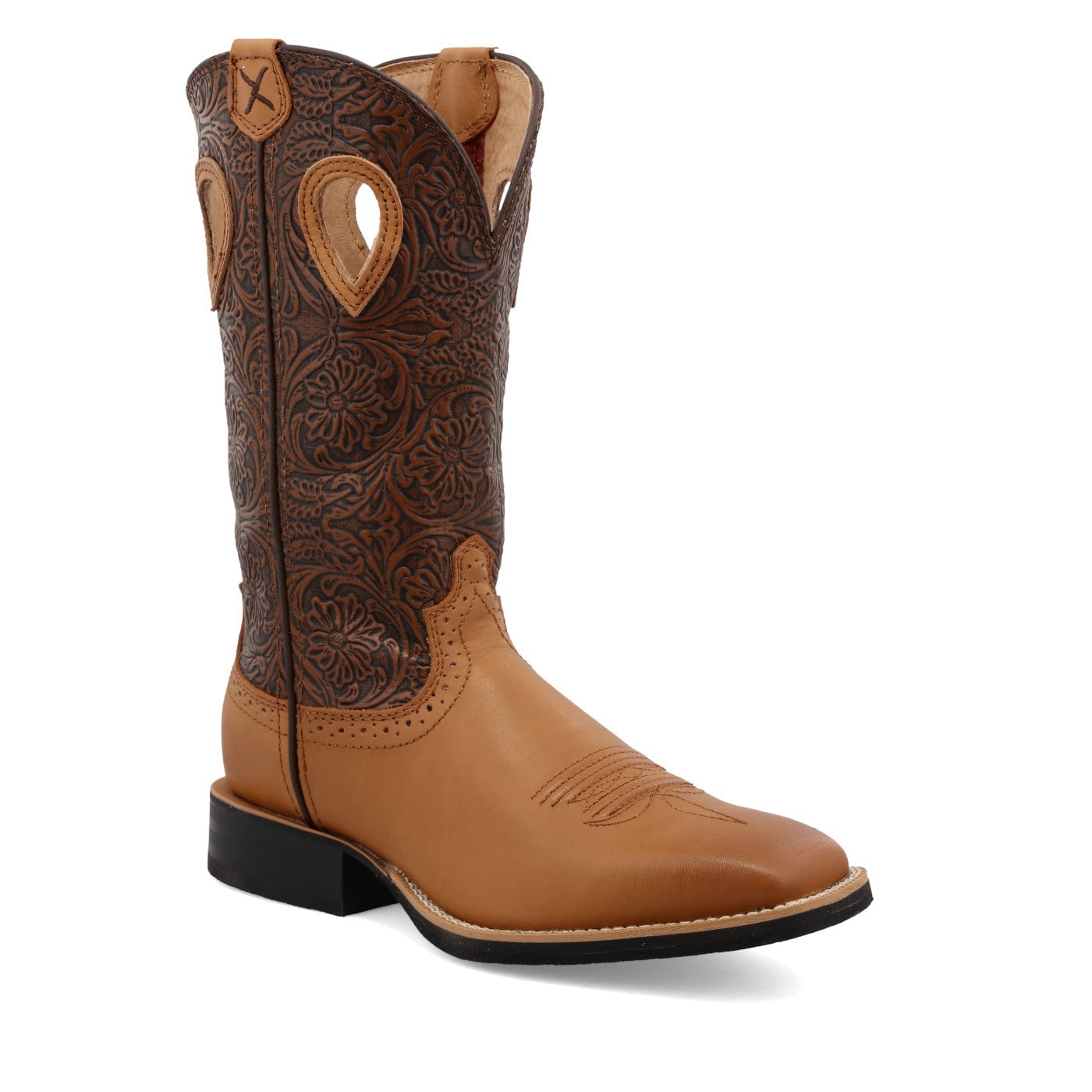 Twisted X Women's Tan & Tooled Ruff Stock Western Boot