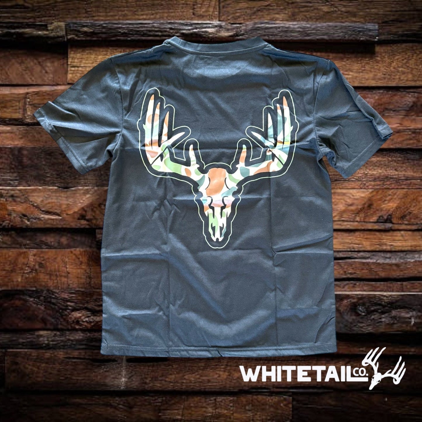 Whitetail Co. Old Camo Skull Tee