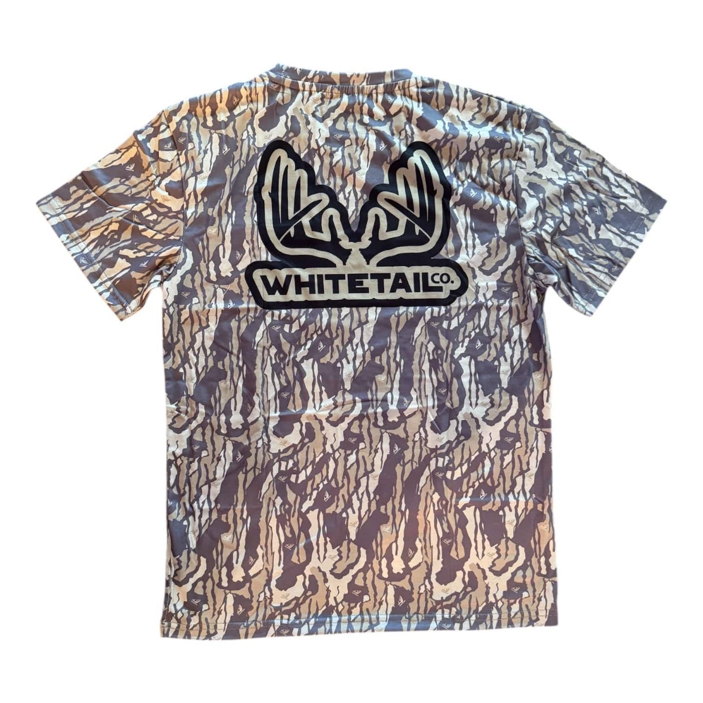 Whitetail Co. Old Tree Bark Camo Faded Pocket Tee