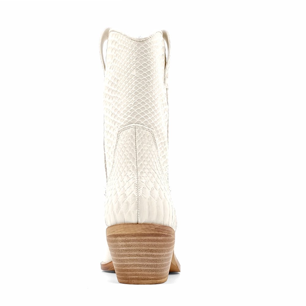Zouzou Snake Print Pointed Toe Cowboy Boots - SundialZouzou Snake Print Pointed Toe Cowboy Boots