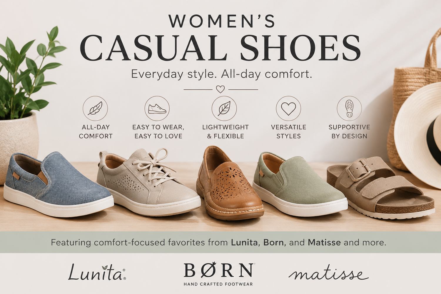 Women's Casual Shoes and Apparel - Sundial
