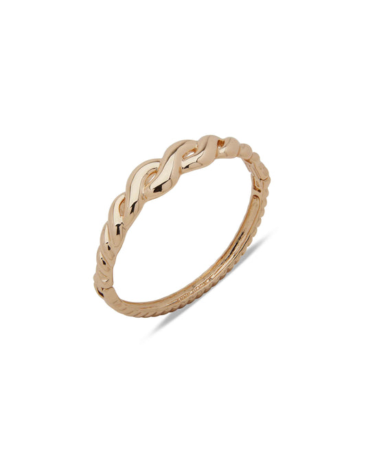Twisted Oval Hinge Bracelet in Box