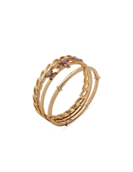 Flower Station 3Pc Bangle Set