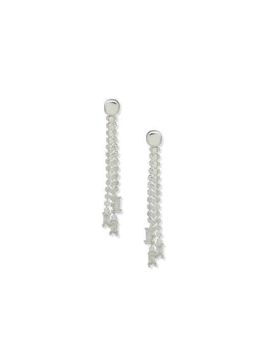 Linear Baguette Stone Earring