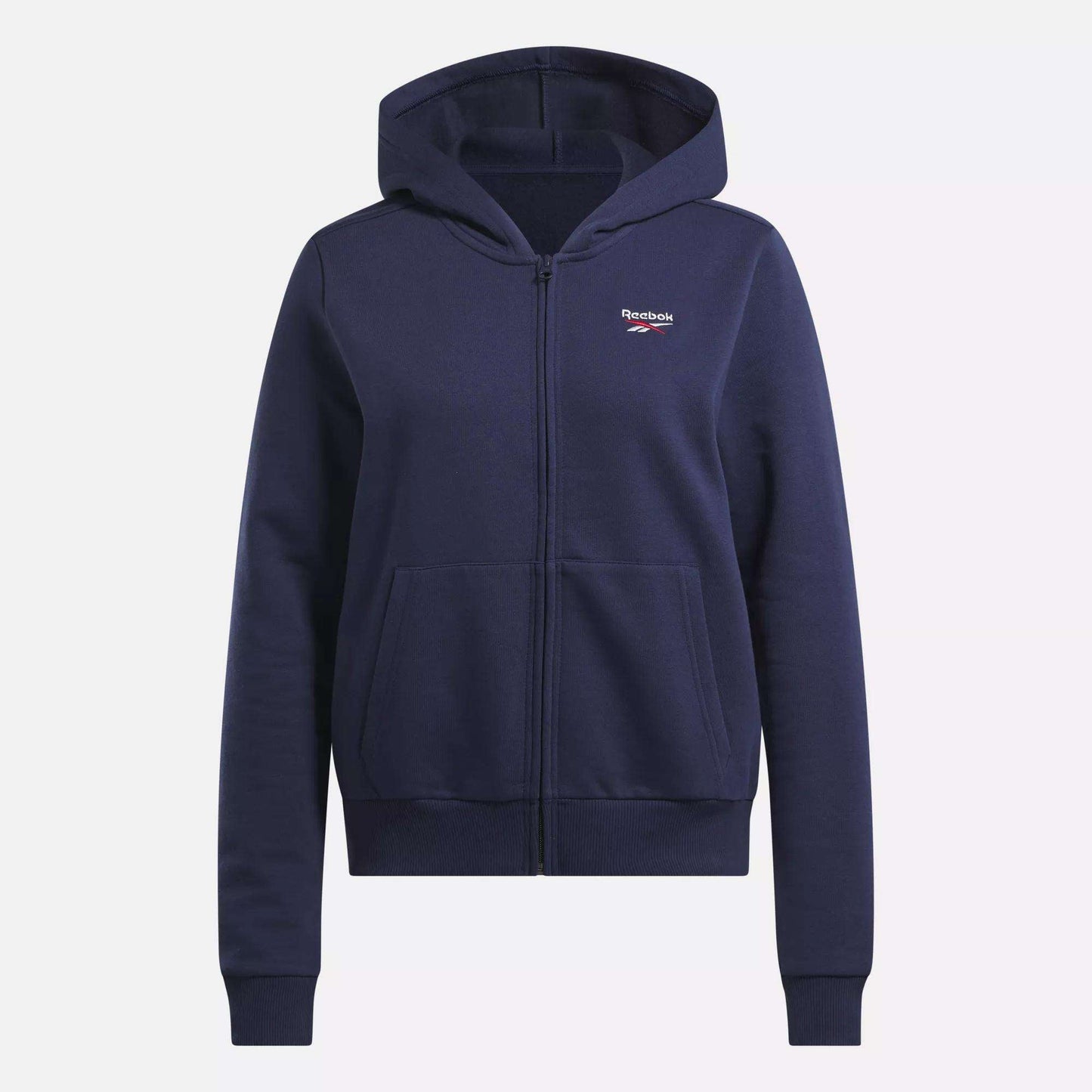 Women's Reebok Identity Small Logo Fleece Full-Zip Hoodie