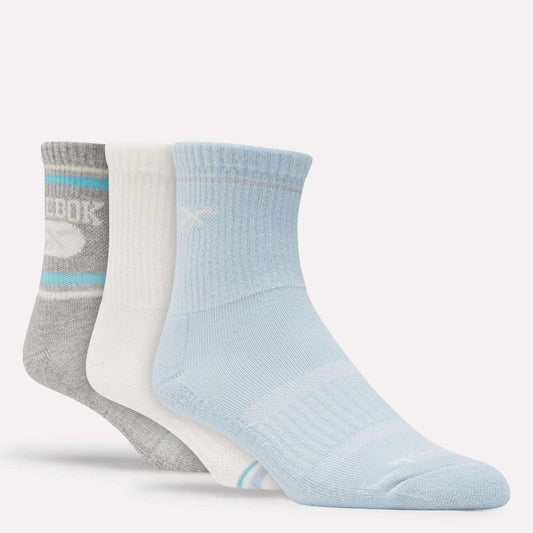 3-pack Women's Terry Mid Crew Socks
