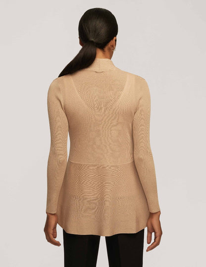 Long Cardigan With Waist Seam