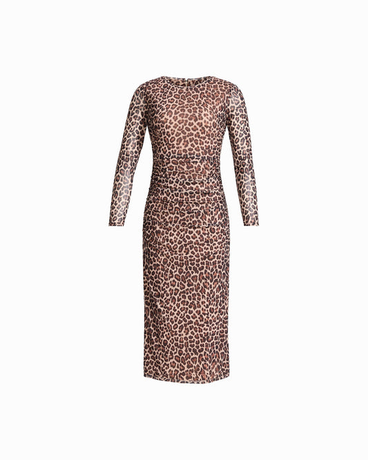 Long Sleeve Midi Modern Dress
