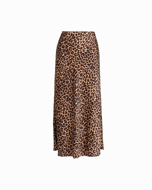 Unlined Bias Flared Skirt