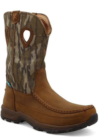 Twisted X 11 inch pull-on hiker boot men’s — full-grain leather, EVA midsole, brown