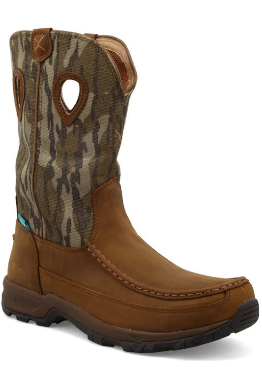 Twisted X 11 inch pull-on hiker boot men’s — full-grain leather, EVA midsole, brown