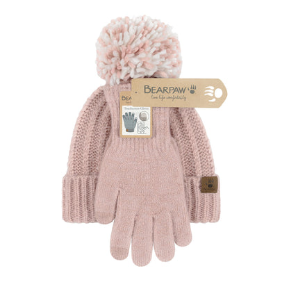 HAT GLOVE SET 2PK PINK