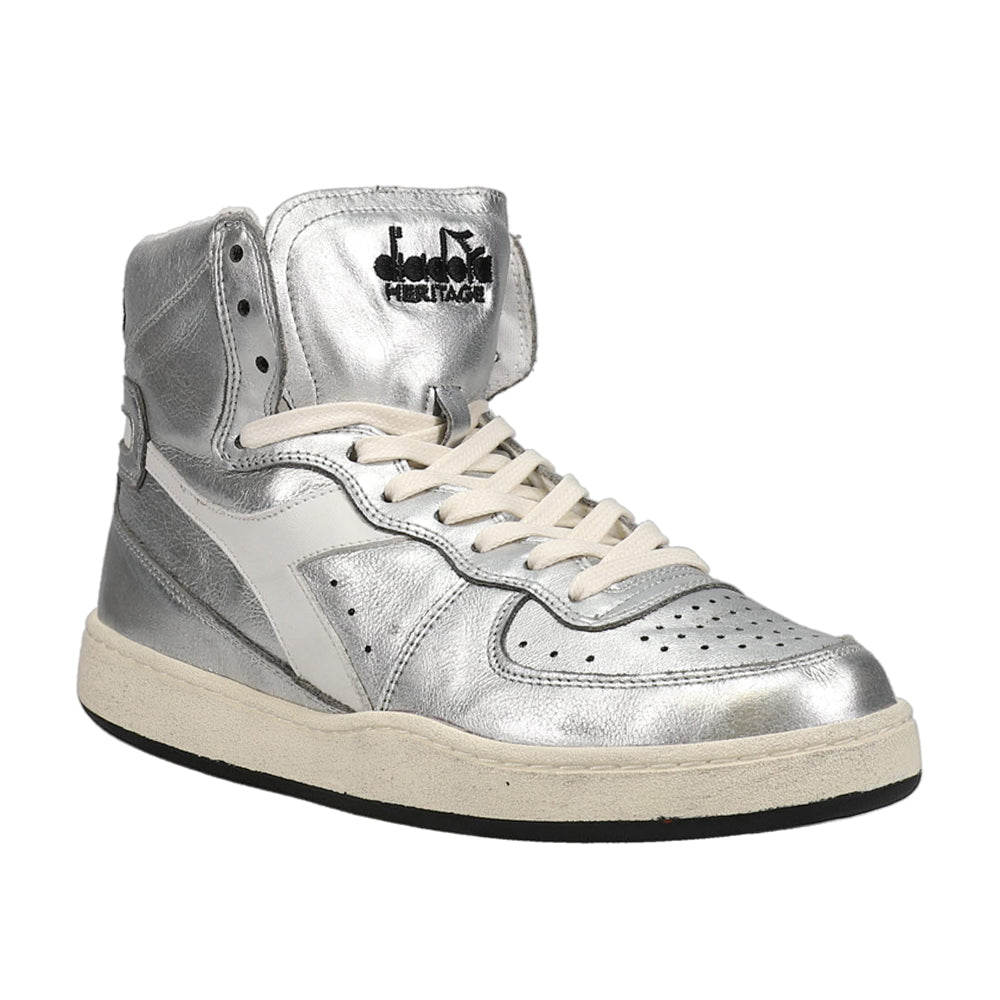 Mi Basket Metallic Used High Top Sneakers