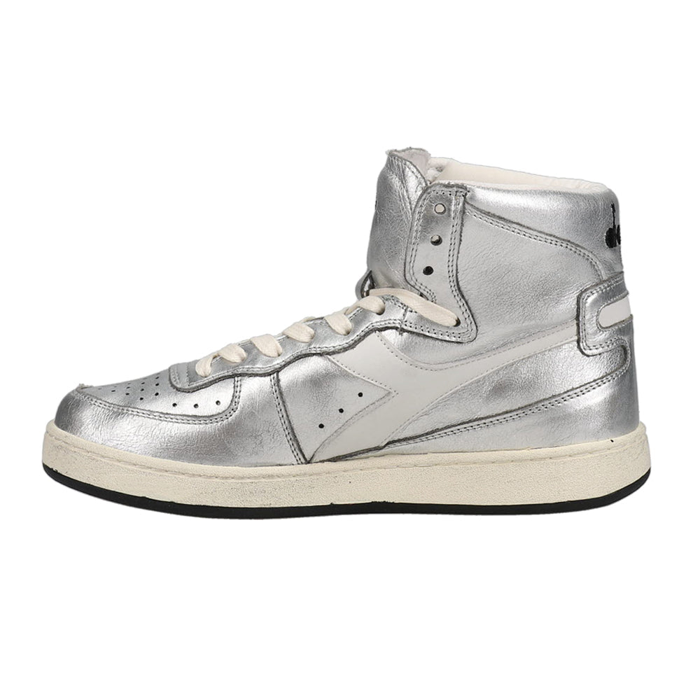 Mi Basket Metallic Used High Top Sneakers