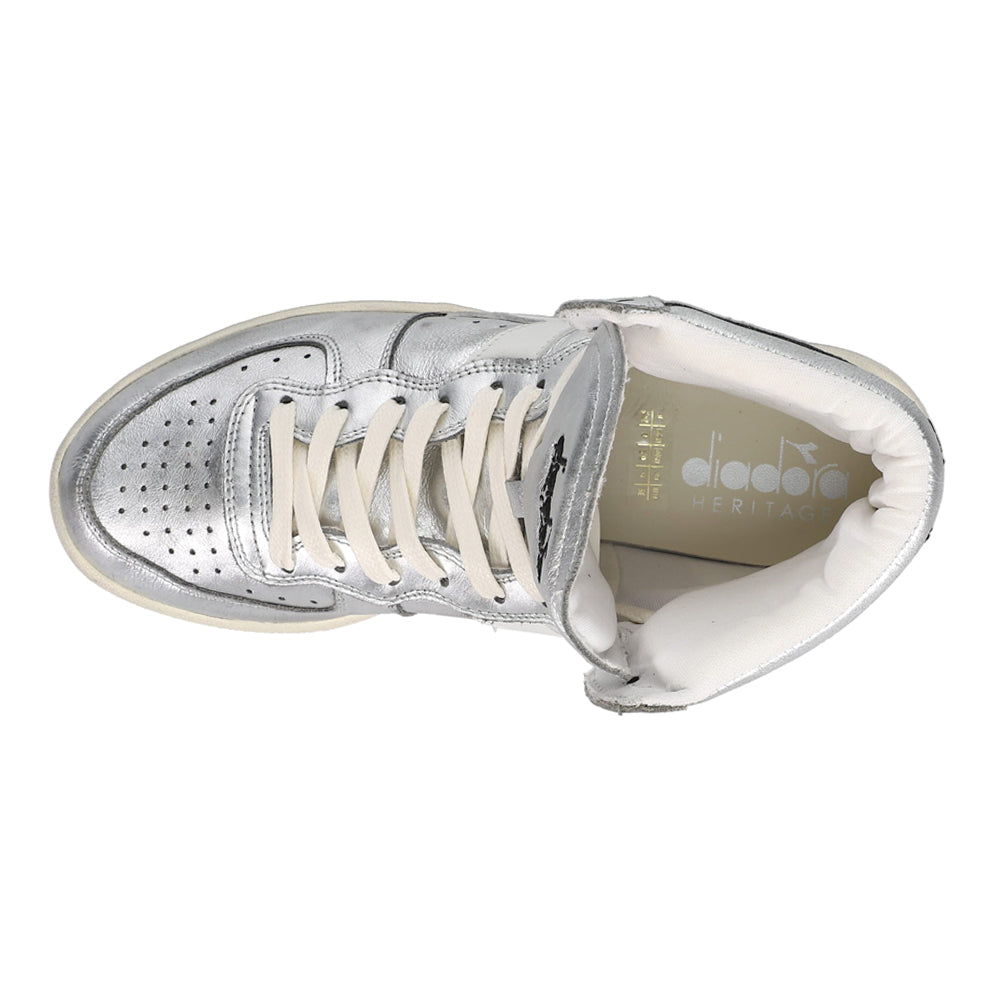 Mi Basket Metallic Used High Top Sneakers