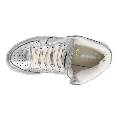Mi Basket Metallic Used High Top Sneakers