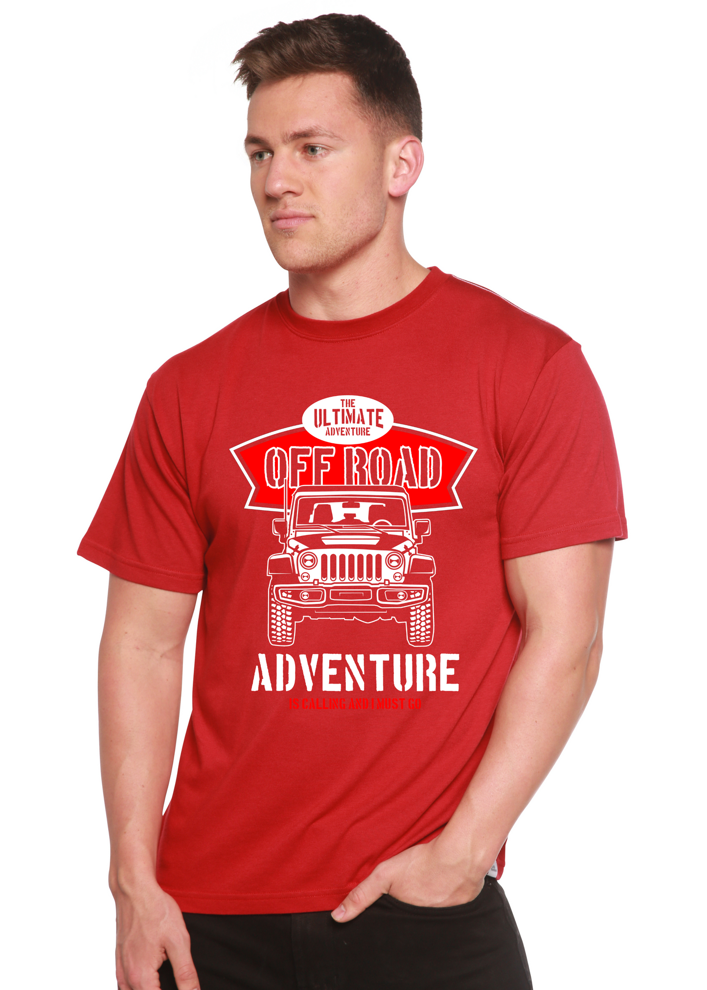 Off Road Spun Bamboo® Men's Bamboo Viscose/Organic Cotton Short Sleeve Graphic T-Shirt
