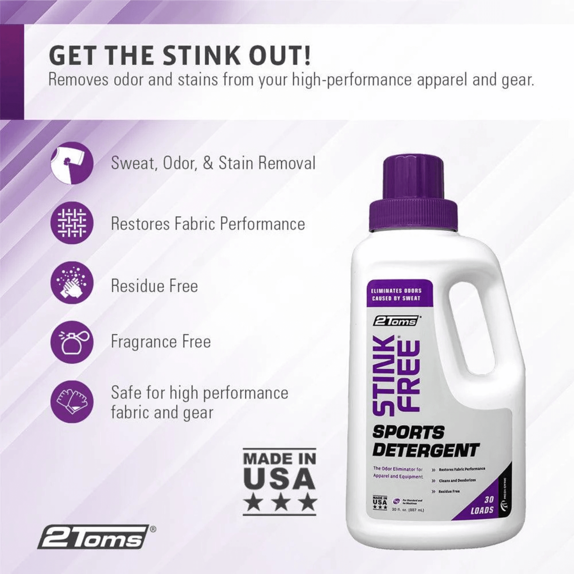 2TOMS STINK FREE SPORT DETERGENT - Sundial2TOMS STINK FREE SPORT DETERGENT