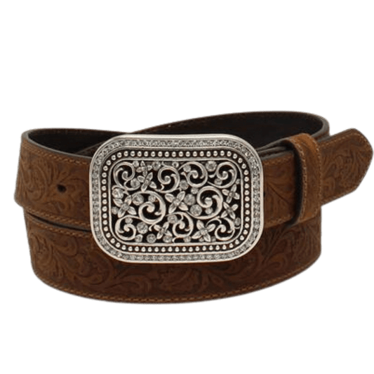 Ariat Women's Brown Rhinestone Filigree Belt A10006944