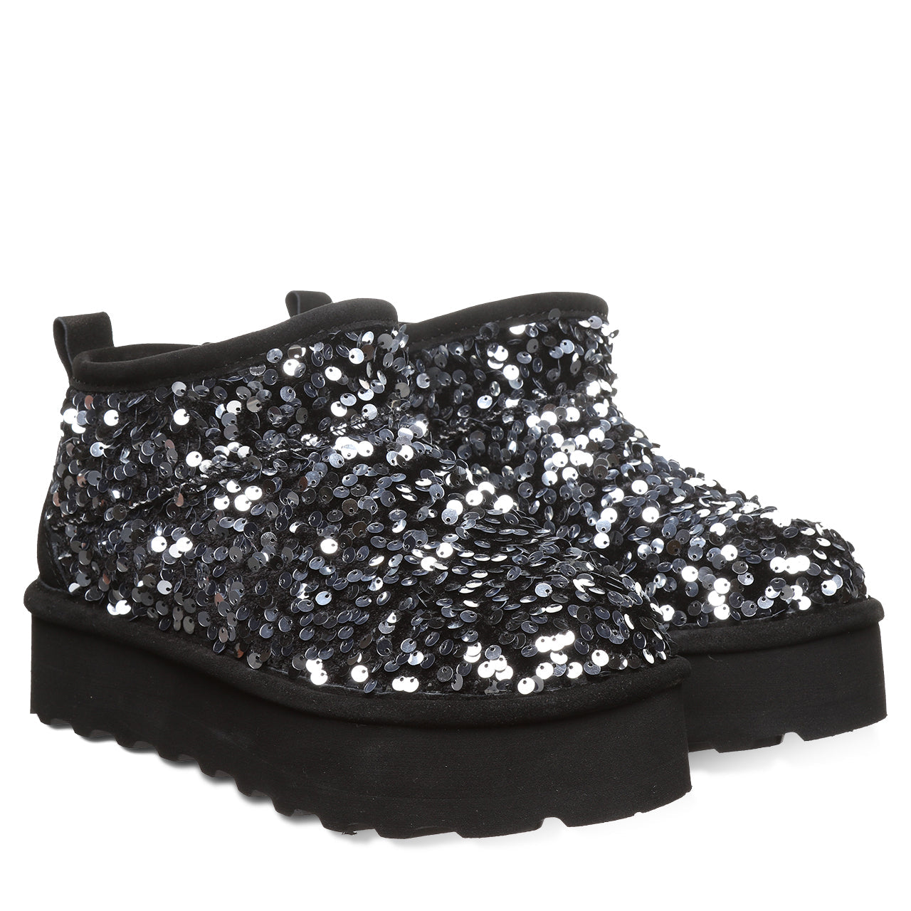 RETRO SUPER SHORTY SEQUIN SILVER