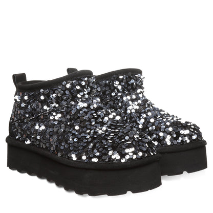 RETRO SUPER SHORTY SEQUIN SILVER