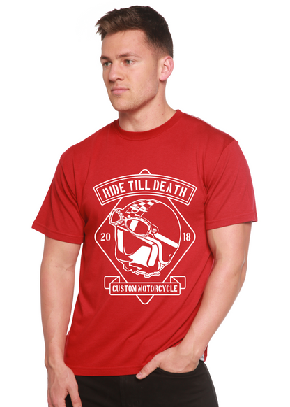 Ride Till Death Spun Bamboo® Men's Bamboo Viscose/Organic Cotton Short Sleeve Graphic T-Shirt