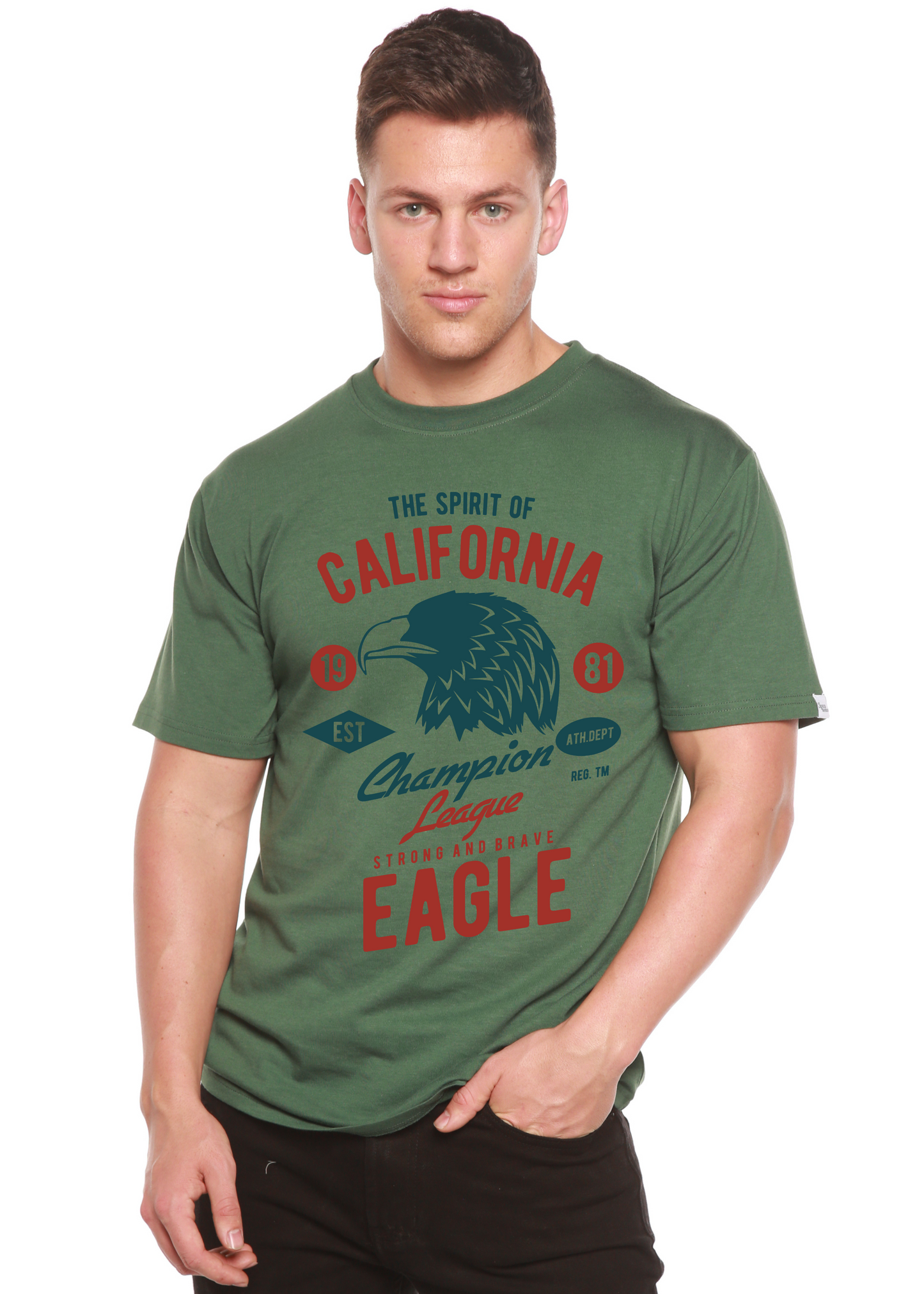 The Spirit of Spun Bamboo® Men's Bamboo Viscose/Organic Cotton Short Sleeve Graphic T-Shirt