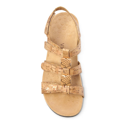Womens Vionic Amber Adjustable Sandal in Gold Cork — image 2