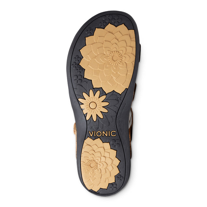 Womens Vionic Amber Adjustable Sandal in Gold Cork — image 5