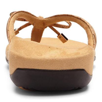 Womens Vionic Bella Toe Post Sandal in Gold Cork — image 7
