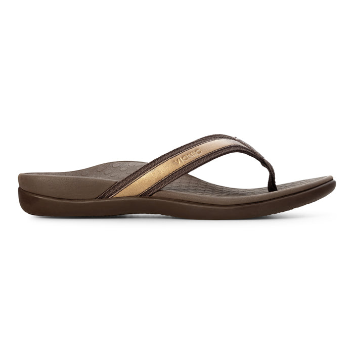 Womens Vionic Tide II Toe Post Sandal in Bronze — image 3