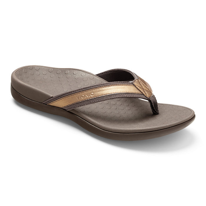 Womens Vionic Tide II Toe Post Sandal in Bronze — image 1