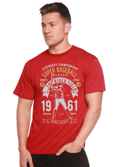 Super Baseball Spun Bamboo® Men's Bamboo Viscose/Organic Cotton Short Sleeve Graphic T-Shirt