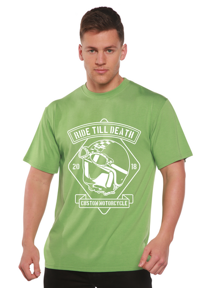 Ride Till Death Spun Bamboo® Men's Bamboo Viscose/Organic Cotton Short Sleeve Graphic T-Shirt