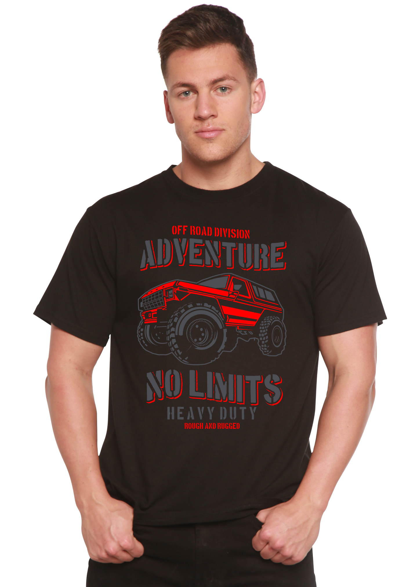 No Limits Spun Bamboo® Men's Bamboo Viscose/Organic Cotton Short Sleeve Graphic T-Shirt