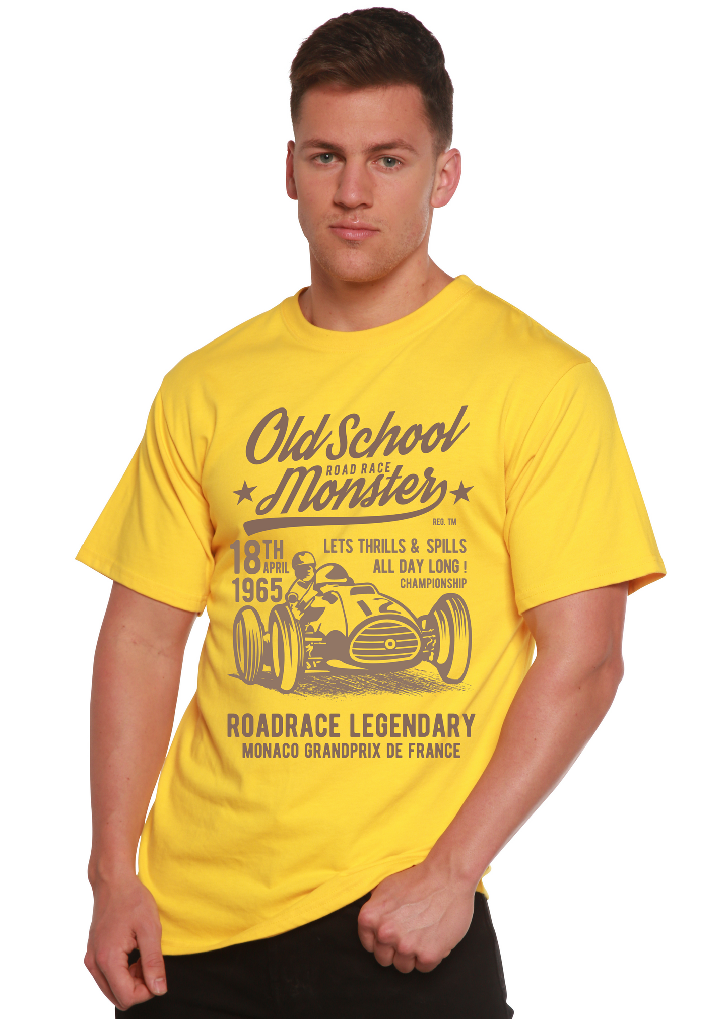 Old School Road Spun Bamboo® Men's Bamboo Viscose/Organic Cotton Short Sleeve Graphic T-Shirt