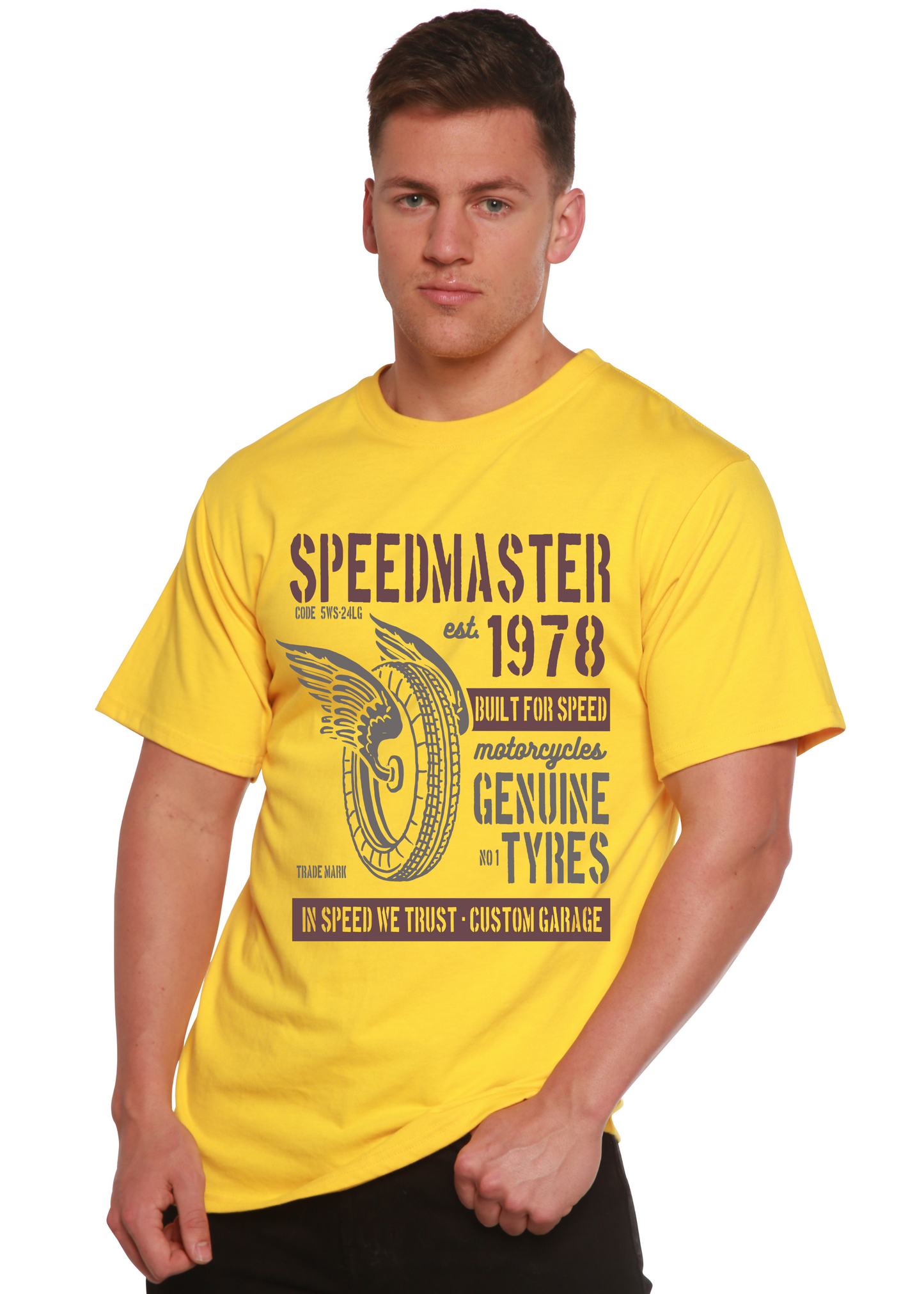 Speed Master Spun Bamboo® Men's Bamboo Viscose/Organic Cotton Short Sleeve Graphic T-Shirt