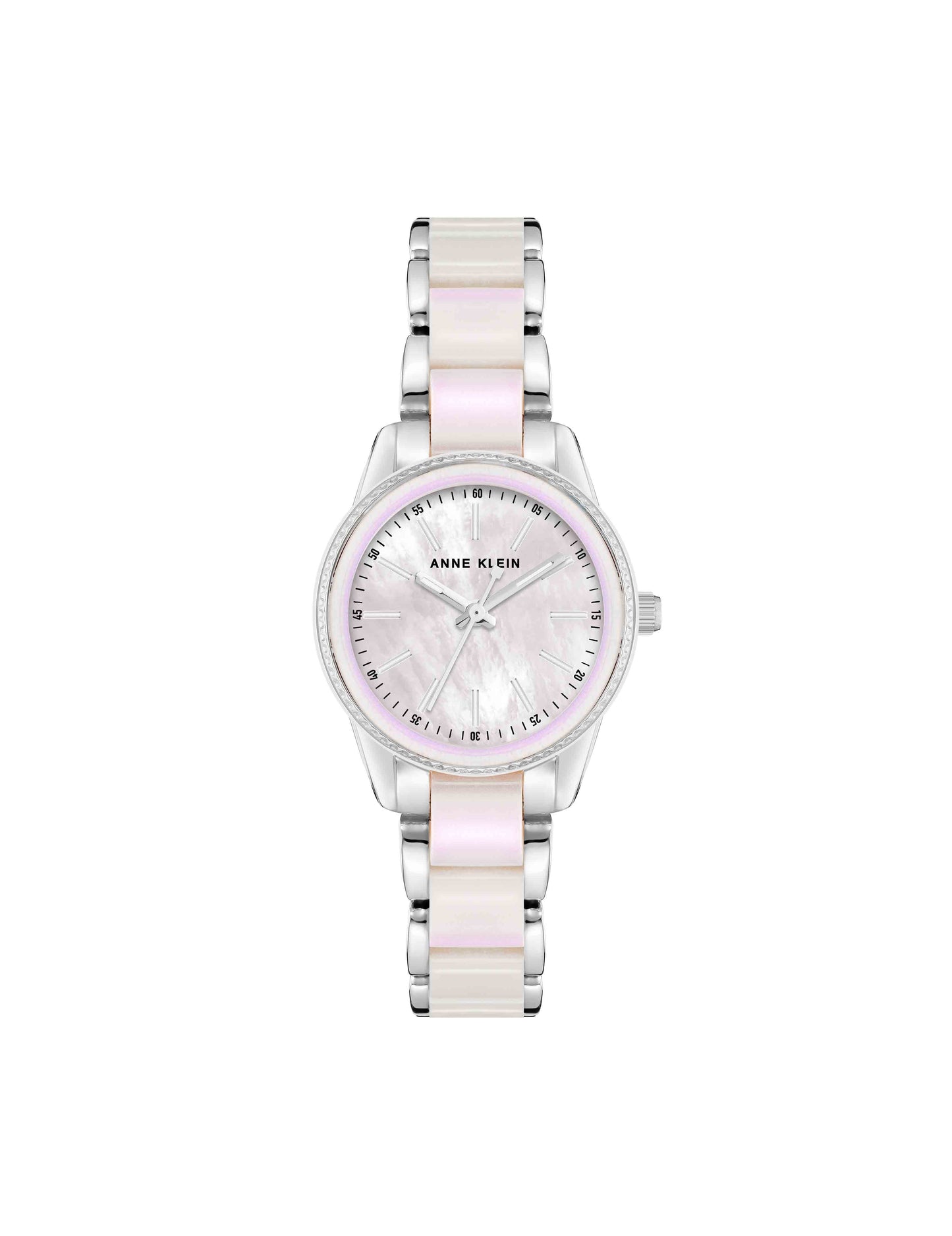 Pearlescent Resin Link Bracelet Watch
